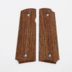 1911 Full Size Checkered Bubinga (African Rosewood) Bevel Ambi