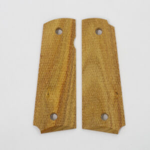 1911 Full Size Checkered Canarywood Bevel Ambi