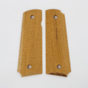 1911 Full Size Checkered Genuine Mahogany Bevel