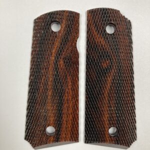 1911 Officer Checkered Cocobolo Ambi Bevel
